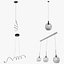Lot de 3 luminaires suspendus modernes