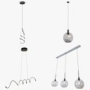 Lot de 3 luminaires suspendus modernes