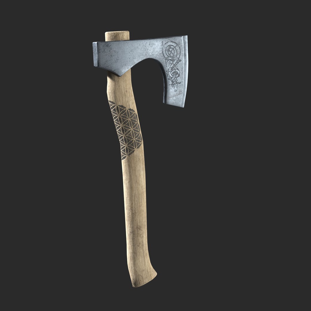 3D Realistic Scandinavian Axe Model - TurboSquid 1578118