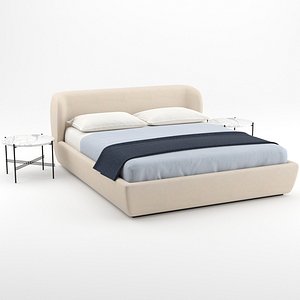 3D stay bed ts coffee table model