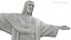 Statue du Christ Rédempteur PBR Metalness Scan basé sur