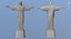 Statue du Christ Rédempteur PBR Metalness Scan basé sur