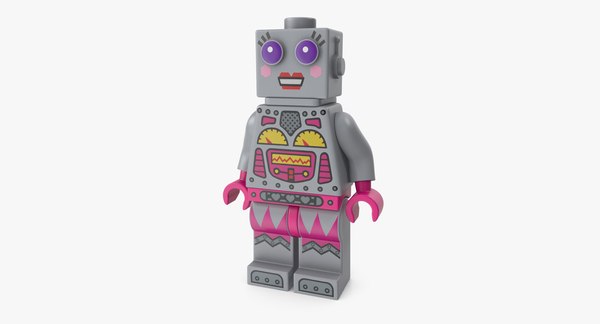 Lego lady robot minifigure 3D model - TurboSquid 1214476