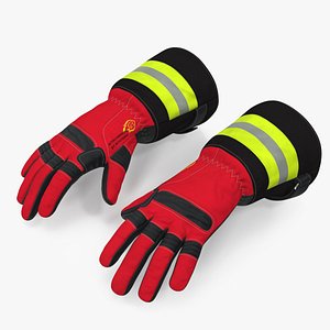firefighting gloves 3D model