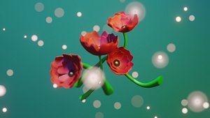 3D Amapolas model
