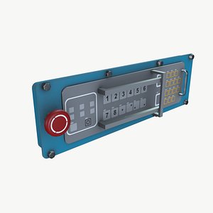 IS Machine Control panel 3D model