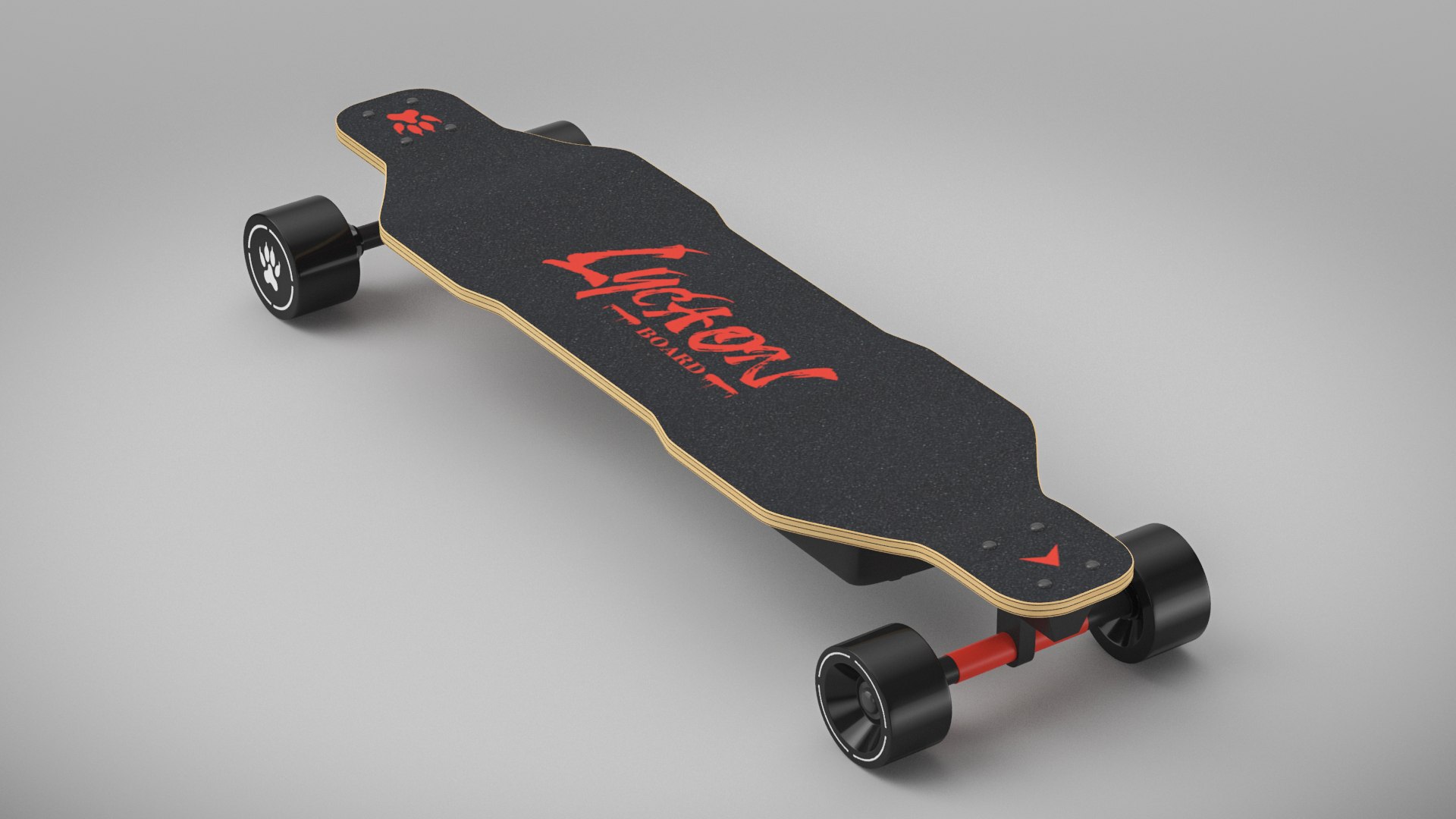 Lycaon GR Electric Skateboard 3D TurboSquid 1883535