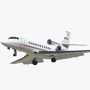 3D Dassault Falcon 900EX model
