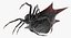 Spiny Orb Weaver Spider with Fur 3D Model