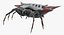 Spiny Orb Weaver Spider with Fur 3D Model