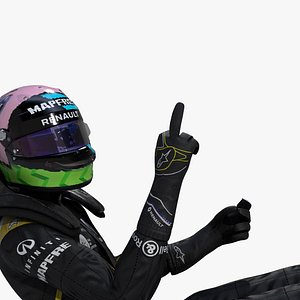3D daniel ricciardo 2019 model
