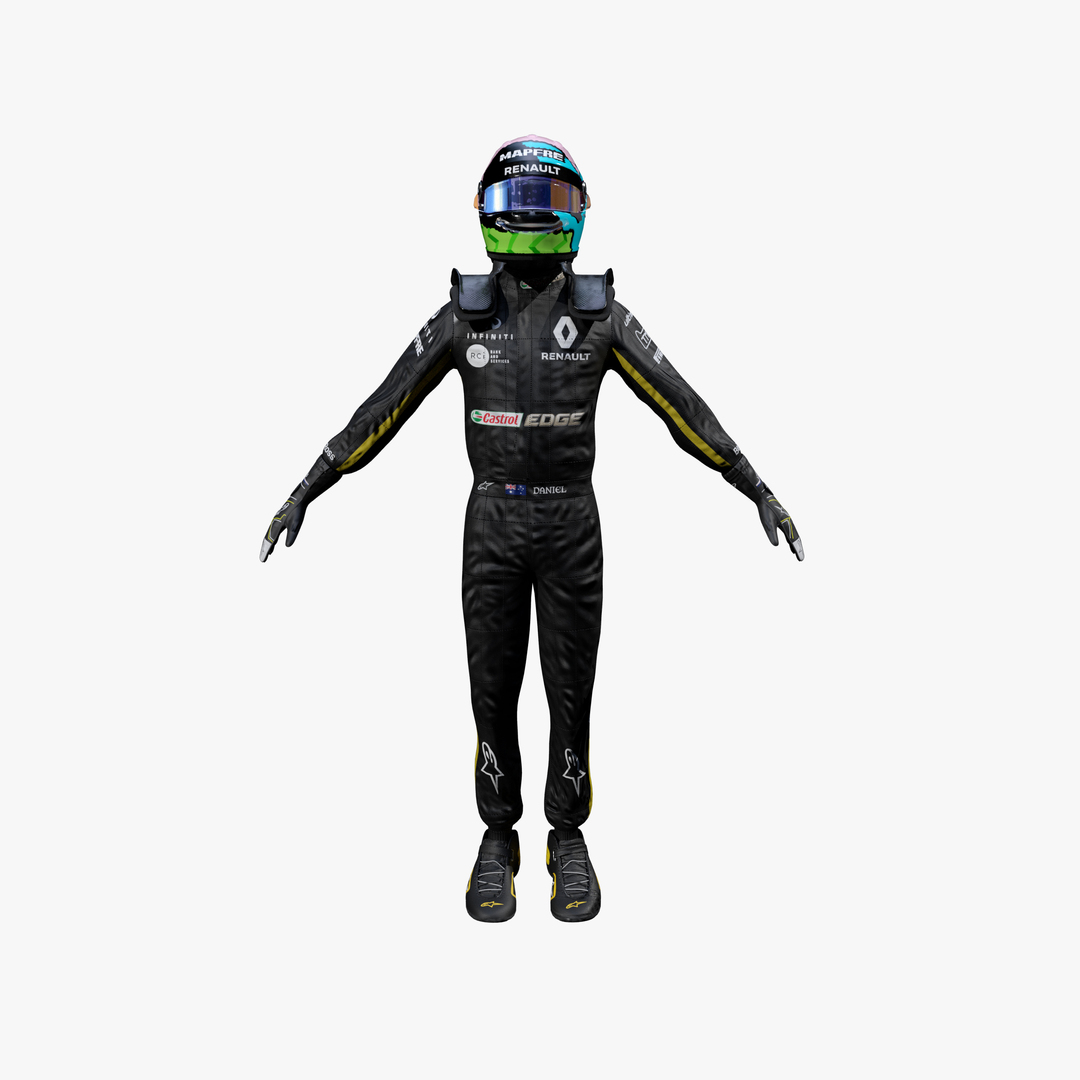 3d Daniel Ricciardo 2019 Model - Turbosquid 1477291