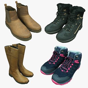 3D Shoe Collection 33 Boots