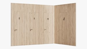 Sanitary partition with designations model