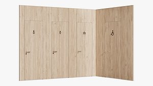 Sanitary partition with designations