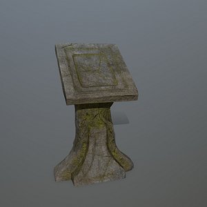 lectern 3D model