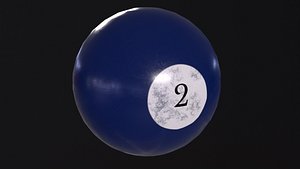 3D Pool Ball 2 model