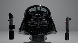 Darth Vader Helmet plus Luke and Darth Vader's Lightsaber