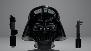 Darth Vader Helmet plus Luke and Darth Vader's Lightsaber