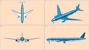 Airbus A350-900 (Rev 3) Solid Assembly Model