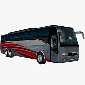 Volvo 9700 Touristic Bus Low Poly