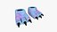10 Slippers G Dino Paw Collection - Costume Character Design 3D model