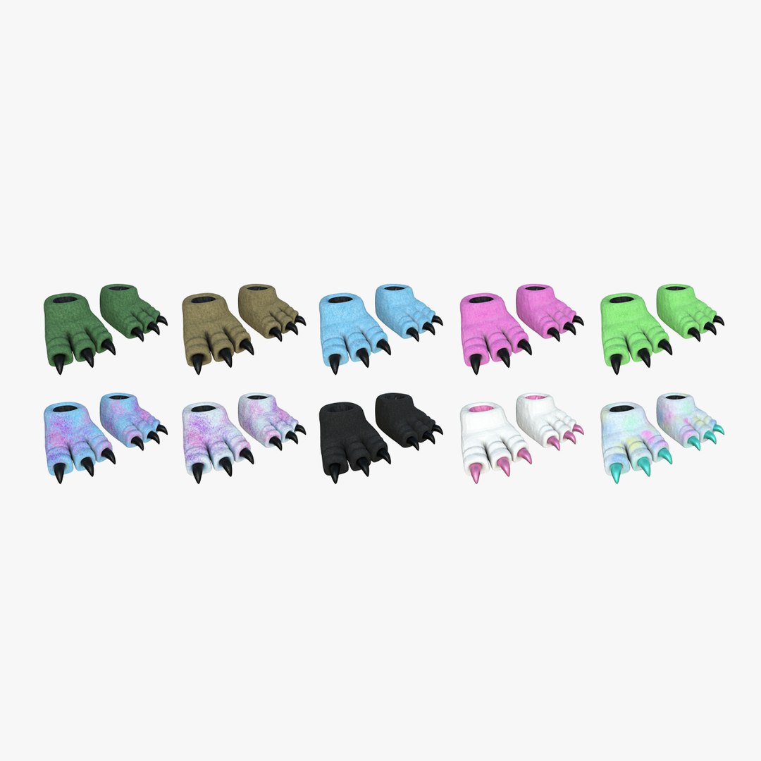 10 Slippers G Dino Paw Collection - Costume Character Design 3D model https://p.turbosquid.com/ts-thumb/8Y/FEuolN/TS/collg2/png/1704192049/1920x1080/fit_q87/453751132771336c3bac760daa98113b1d23e9c1/collg2.jpg