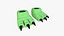 10 Slippers G Dino Paw Collection - Costume Character Design 3D model