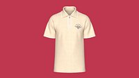 Men Cream Ton Quarter-Zip Tipped Polo Shirt