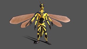 Yellow Jacket Fly 3D