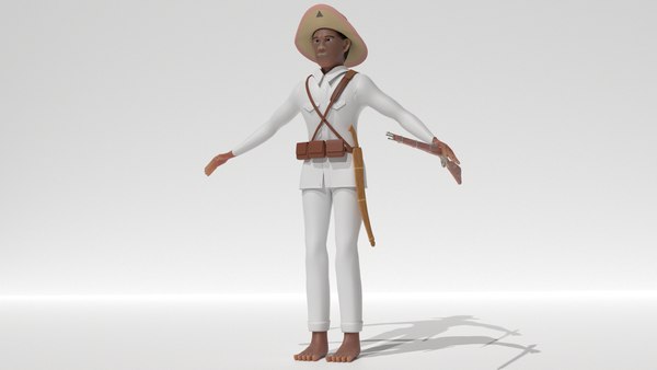 modelo 3d Filipino Katipunan Soldier 3D - TurboSquid 2061555