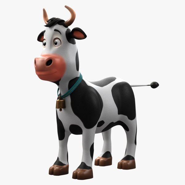 Cartoon Cow 3D