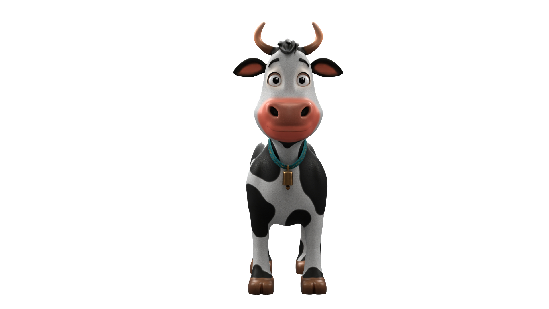 Cartoon Cow 3D - TurboSquid 2161002