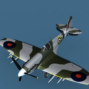 Supermarine Spitfire Mk5C V01 RAF 3D model