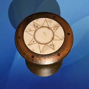 3d model darbuka drum
