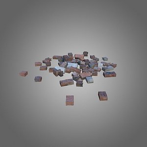 Bricks Debris Low-Poly