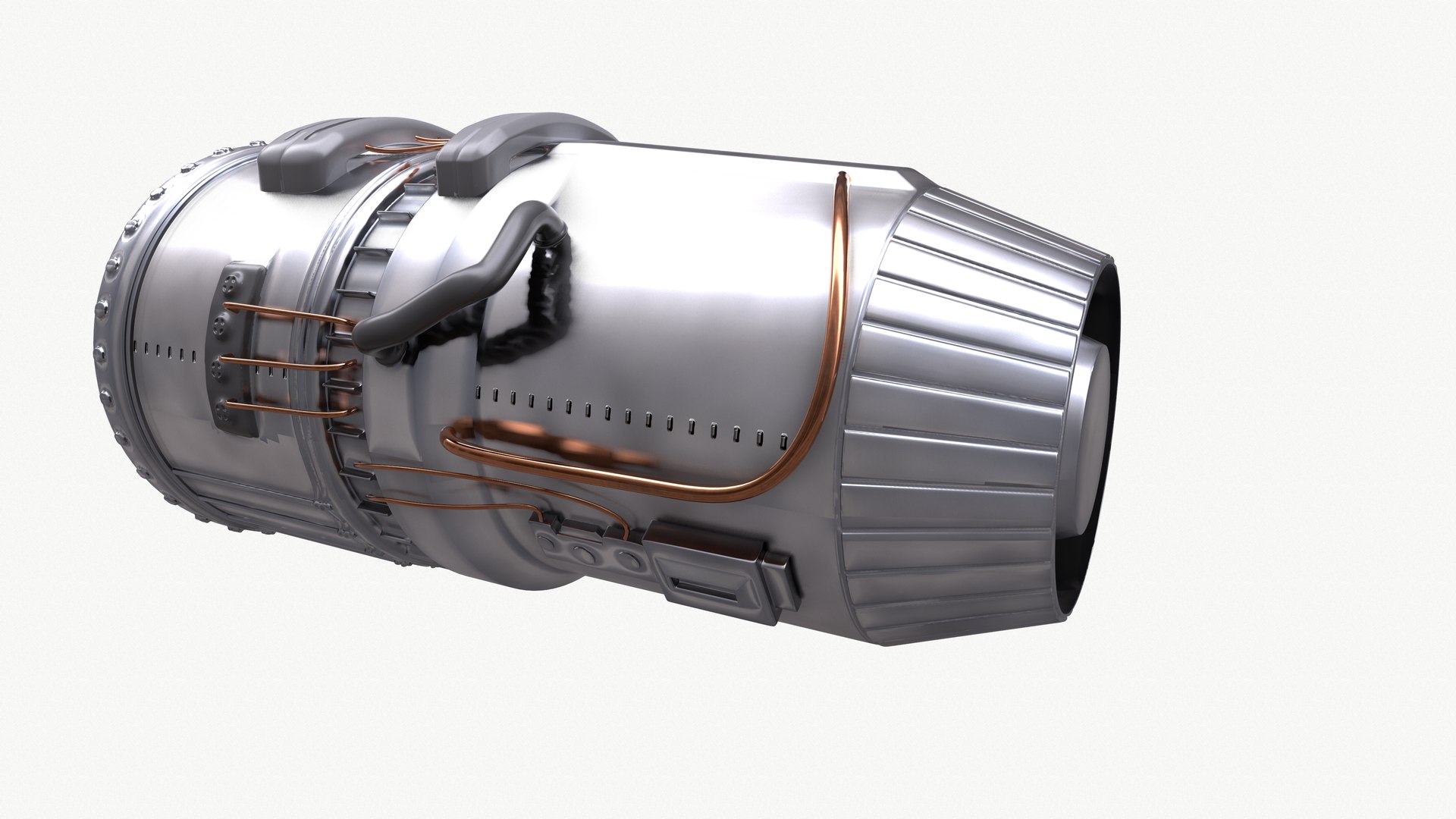 3d Model Engine Jet