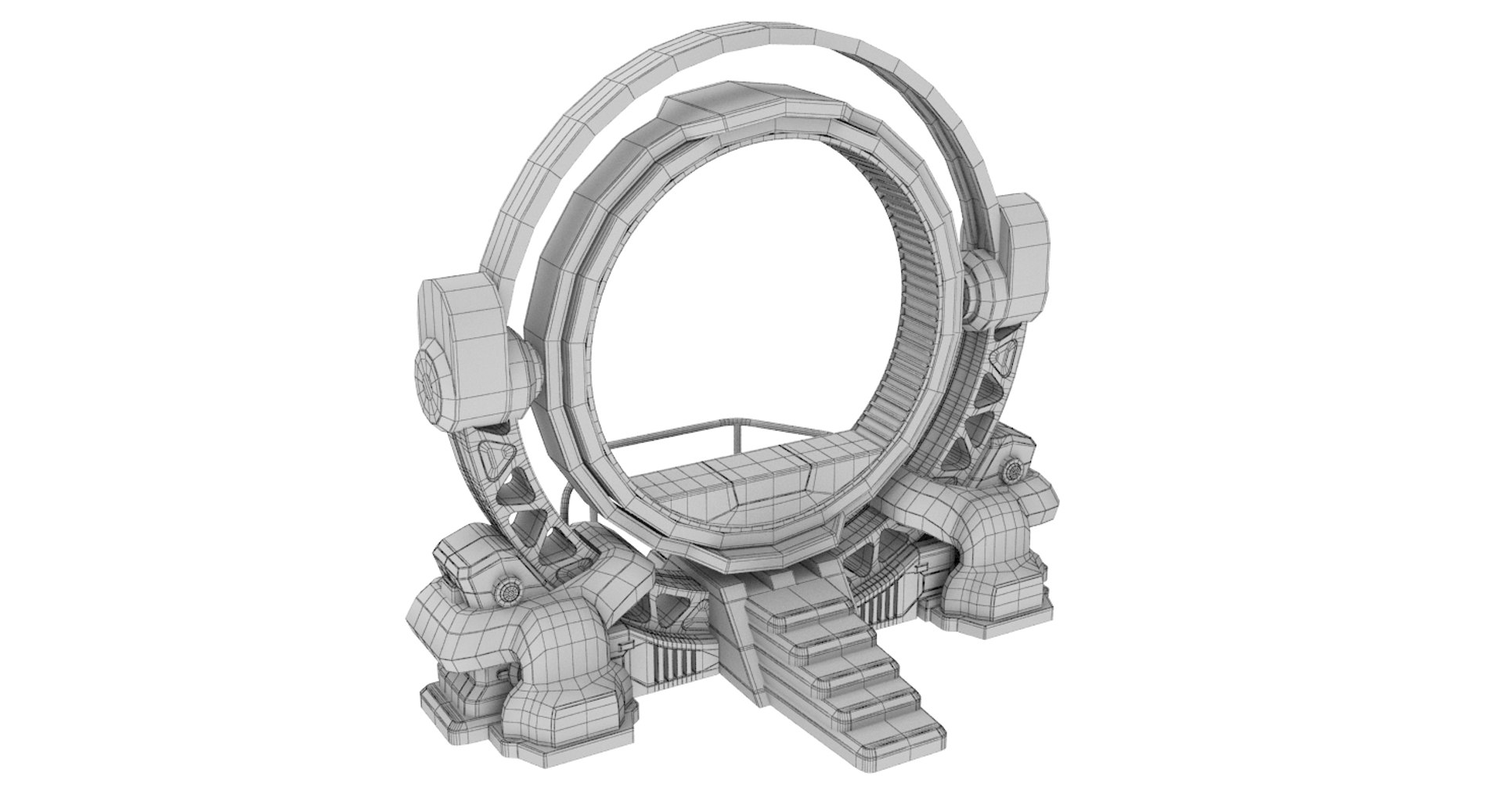 3D Futuristic Teleport - TurboSquid 1321707