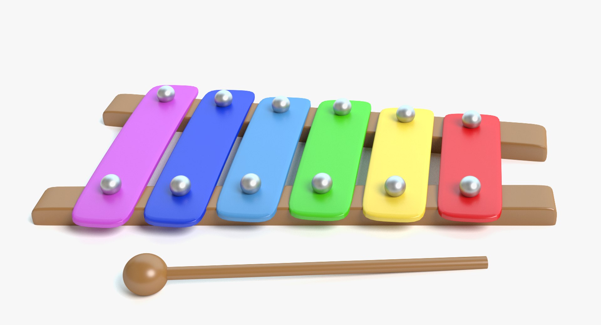 Toy Xylophone 3d Model