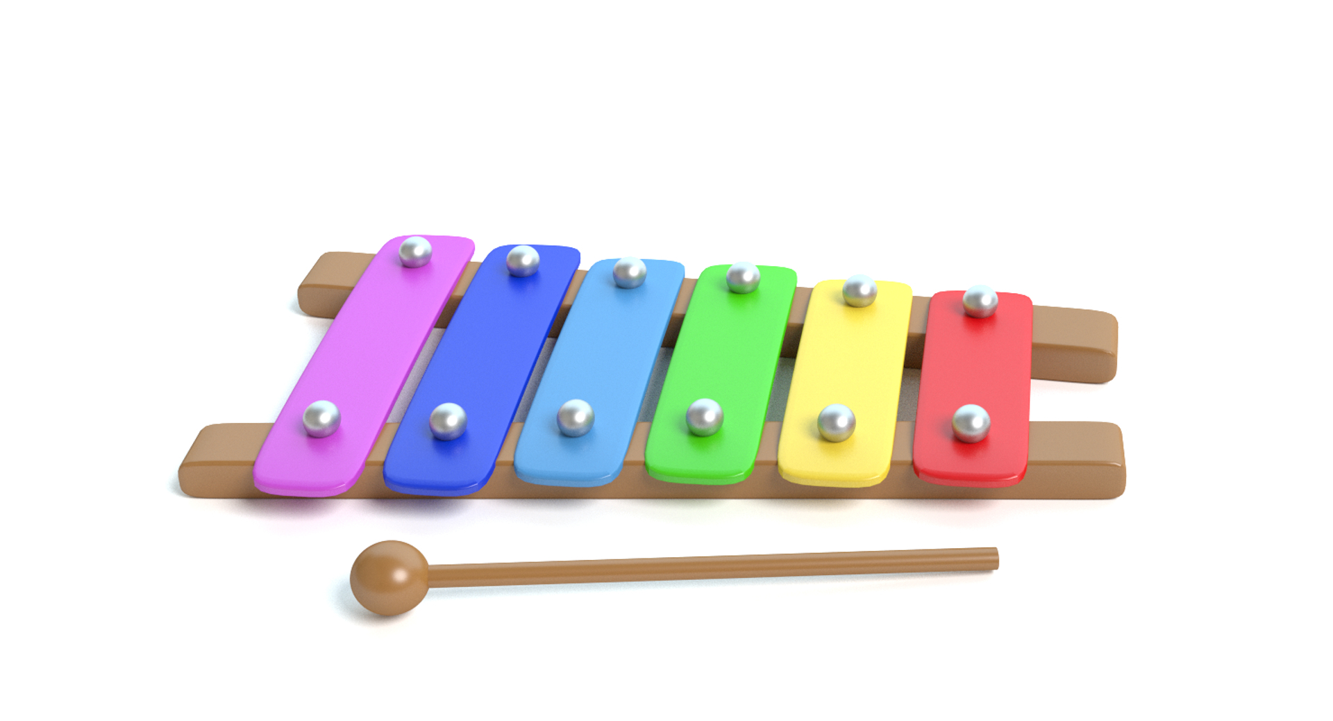 Toy Xylophone 3d Model