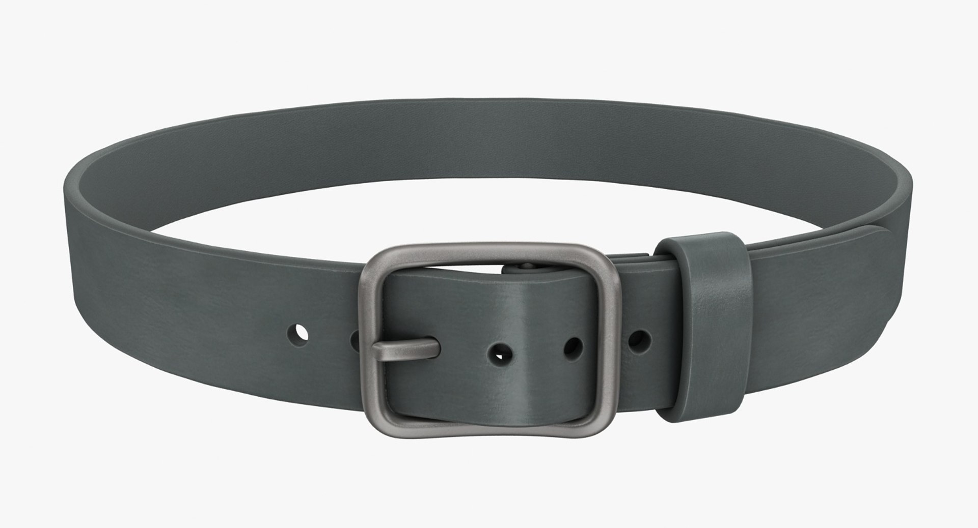 realistic belt 2 gray 3d model