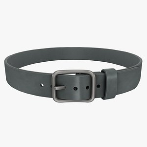 realistic belt 2 gray 3d model