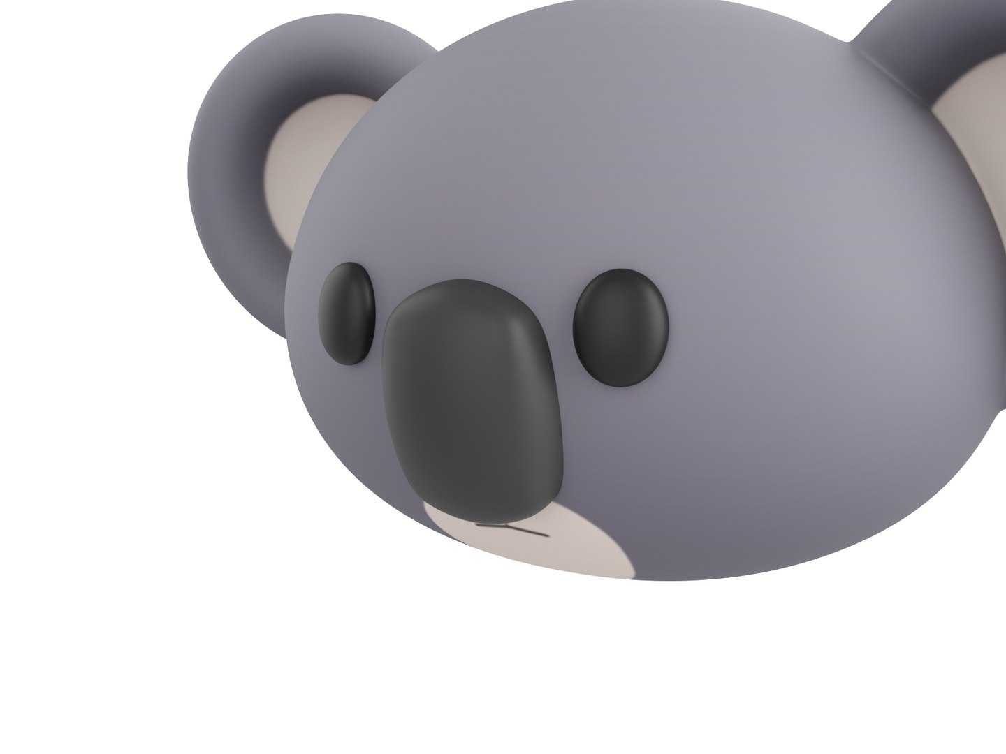 3D Prop142 Koala Head - TurboSquid 1947286