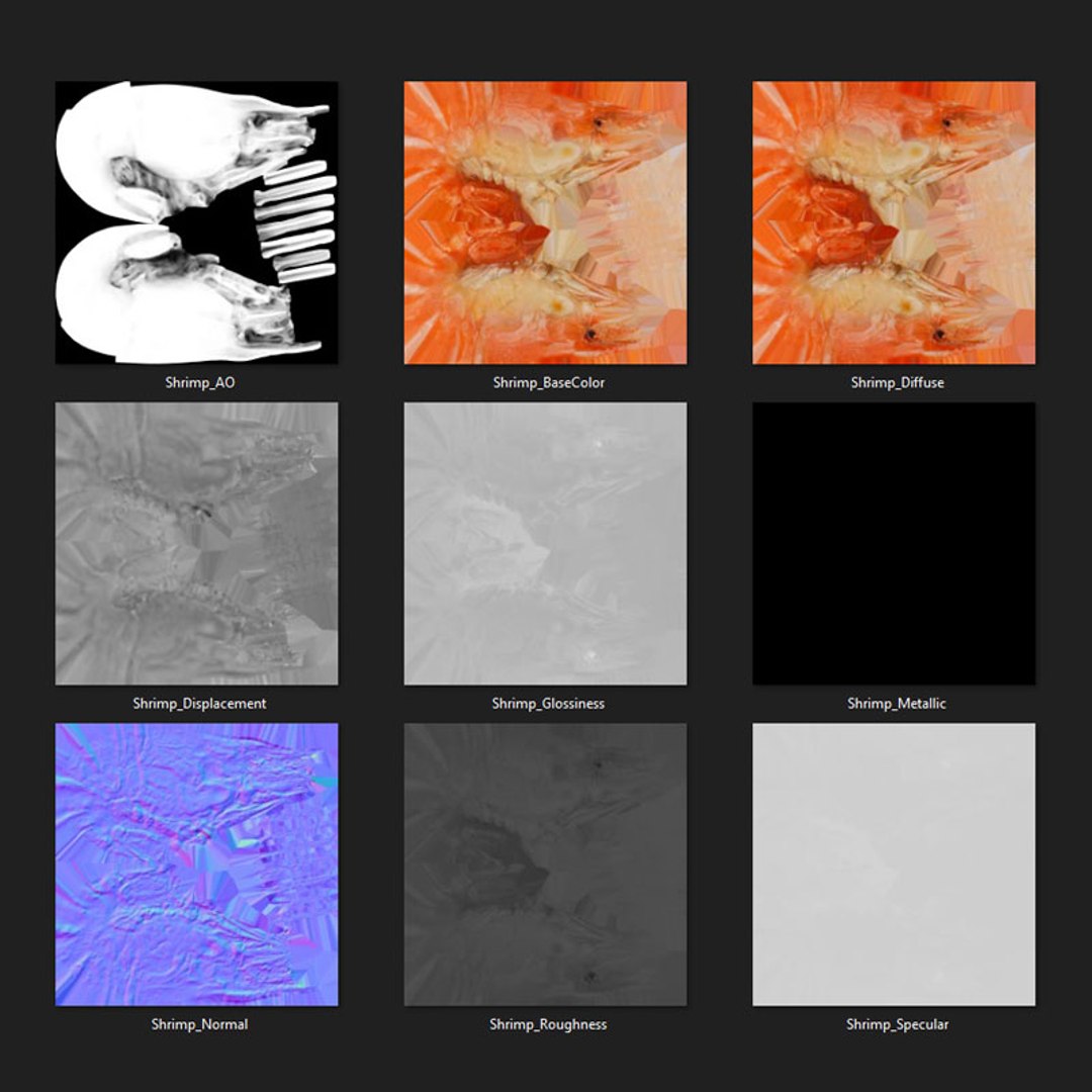 3D Shrimp(1) https://p.turbosquid.com/ts-thumb/8Y/ewkj4M/0B/shrimp_d0005/jpg/1691356440/1920x1080/fit_q87/f80238cfaec8a1f048bb8b2880ceafd3182e4b4d/shrimp_d0005.jpg
