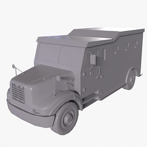 Armored truck 3D model