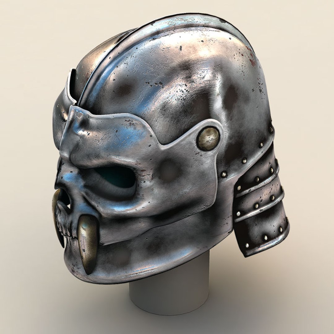 helmets metal 3d model