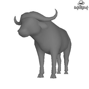 Low Poly Buffalo