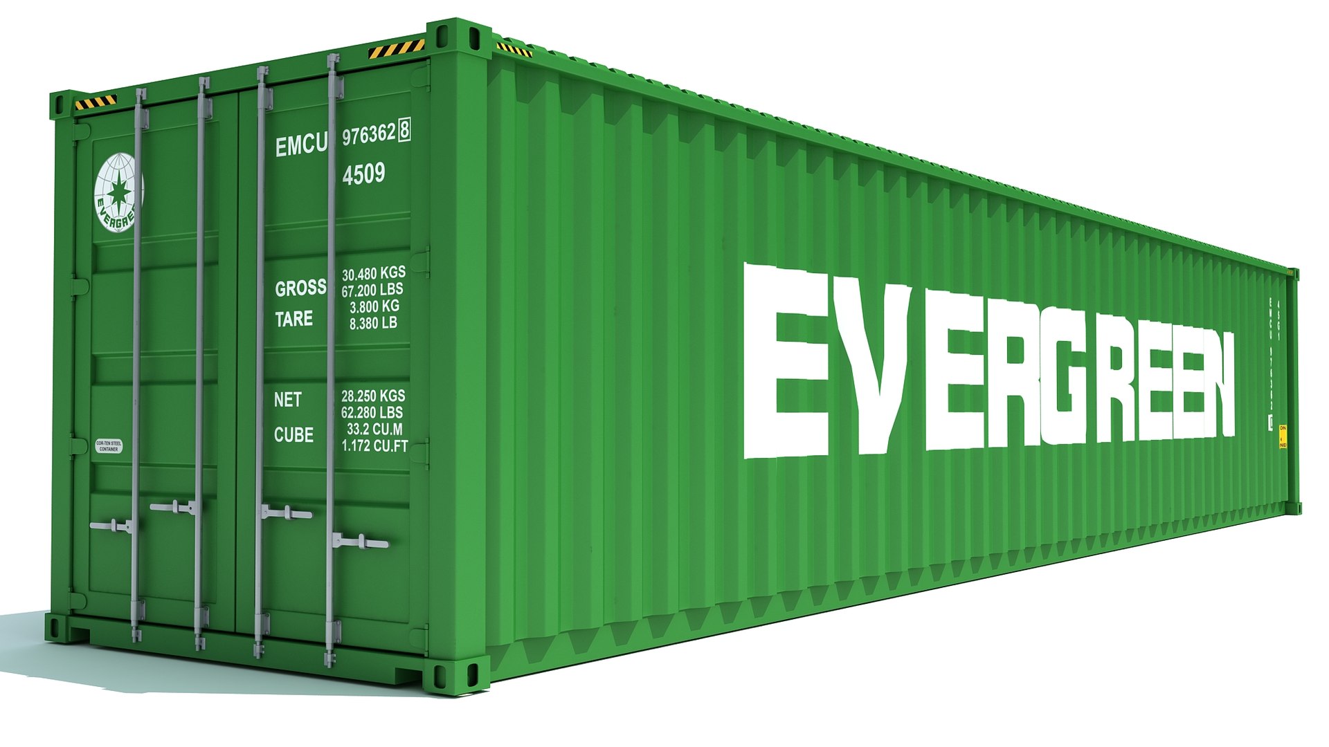 輸送コンテナエバーグリーン3Dモデル - TurboSquid 1616000