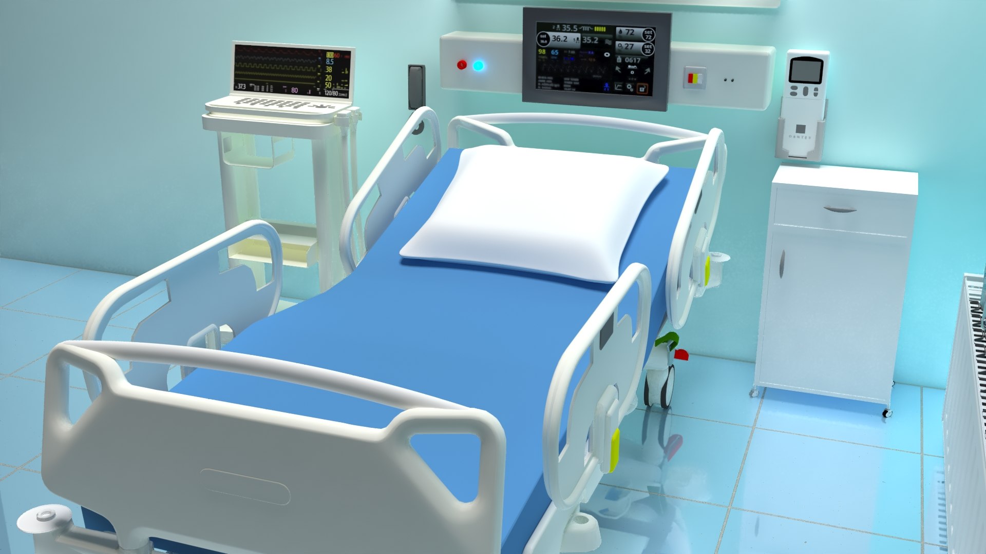 3D Intensive Care Unit 2 - TurboSquid 2057132