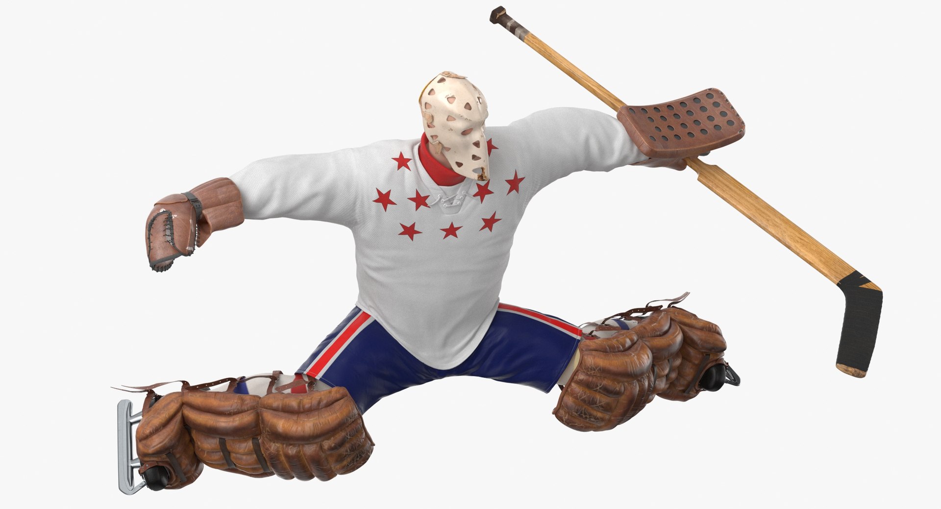 3D Ice Hockey Goalie Stretching TurboSquid 1508755